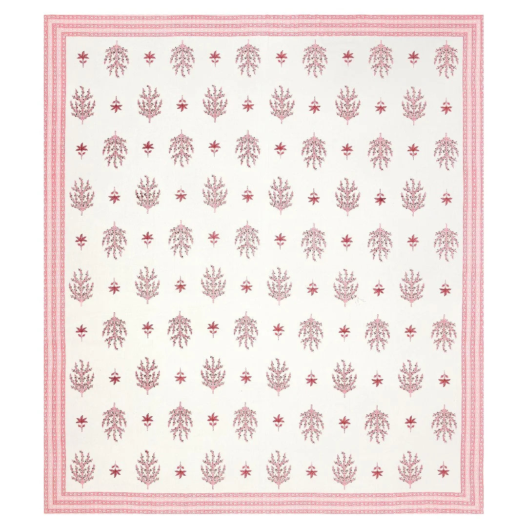 Blush Bloom 100% Cotton Bedsheet with Pillow Covers