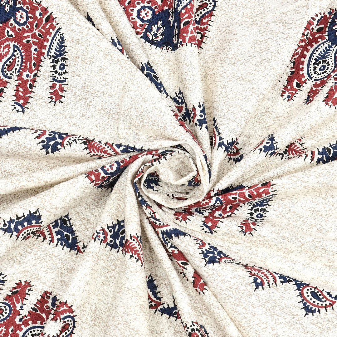 Magnet Earthen Elephant Dream Cotton Bedsheet