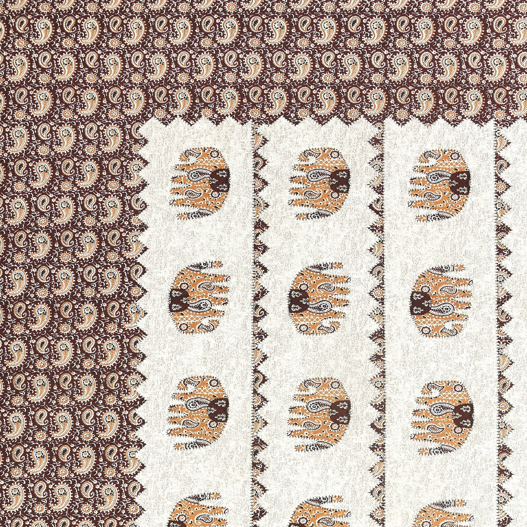 Magnet Earthen Elephant Dream Cotton Bedsheet