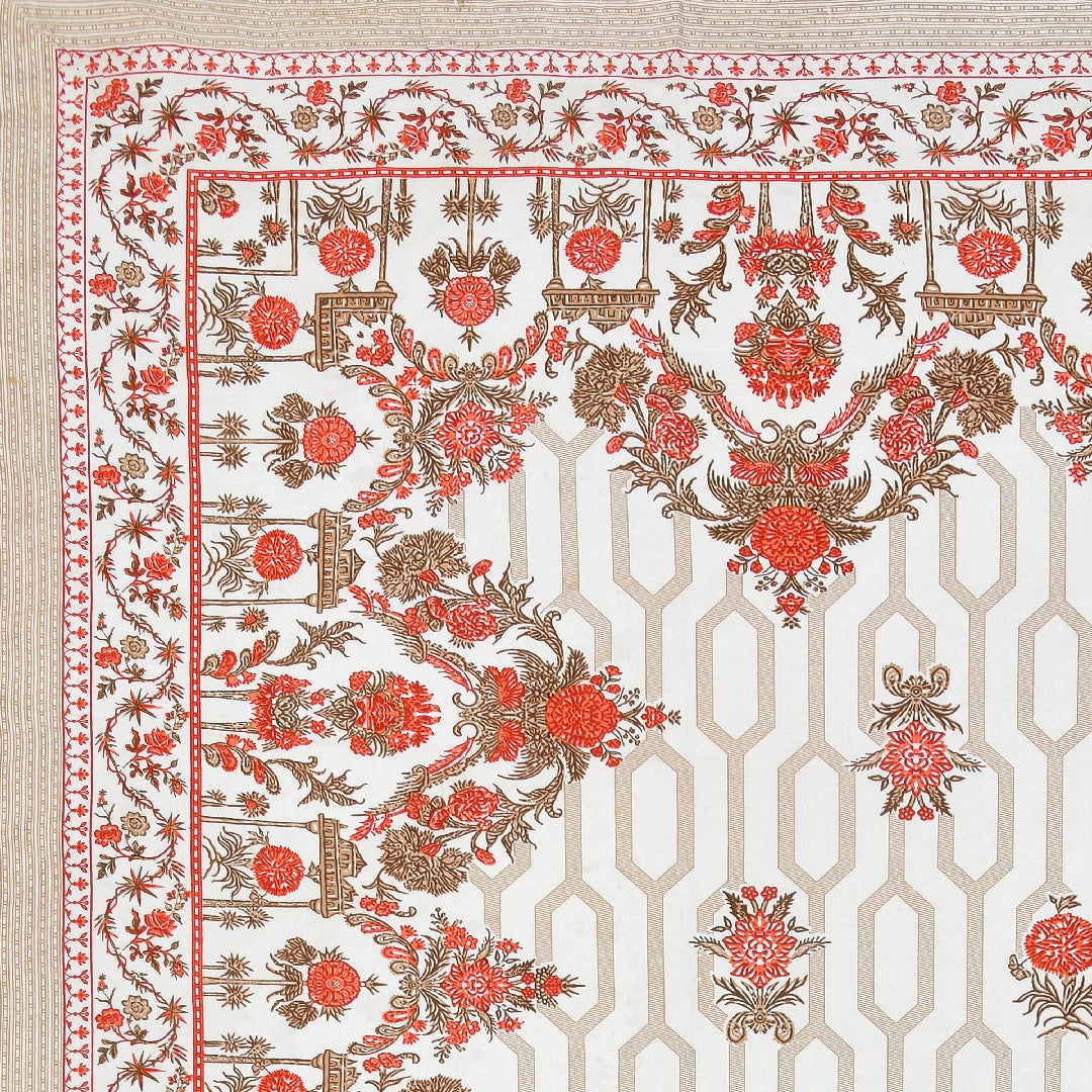 Magnet Royal Marigold Bloom Cotton Bedsheet