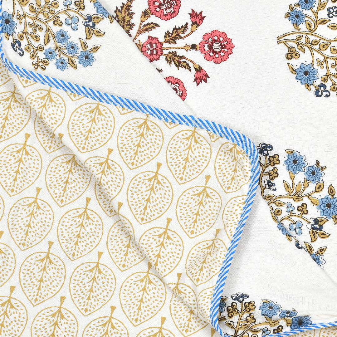 Gulbahar Dohar - 100% Cotton Dohar, Summer Blanket/Quilt for AC Rooms