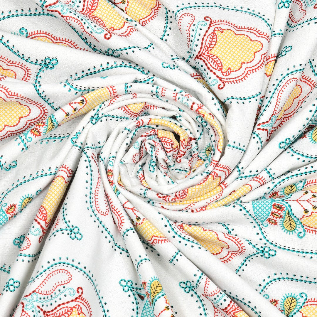The Serene Bloom Dohar - 100% Cotton Dohar, Summer Blanket/Quilt for AC Rooms