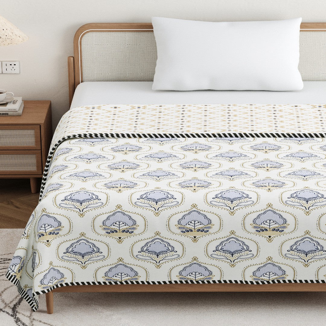 The Lavender Dohar- 100% Cotton Dohar, Summer Blanket/Quilt for AC Rooms