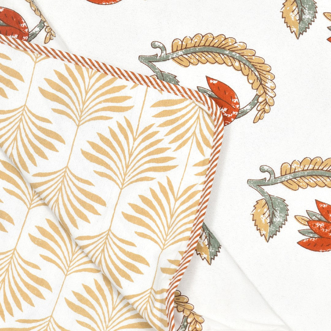 Royal Lotus Dohar - 100% Cotton Dohar, Summer Blanket / Quilt for AC Rooms