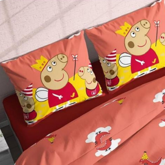 Rust Peppa Pig Pure Cotton Bedsheet