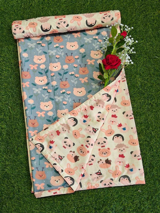 Bear & Buddies Cozy Garden Reversible Dohar