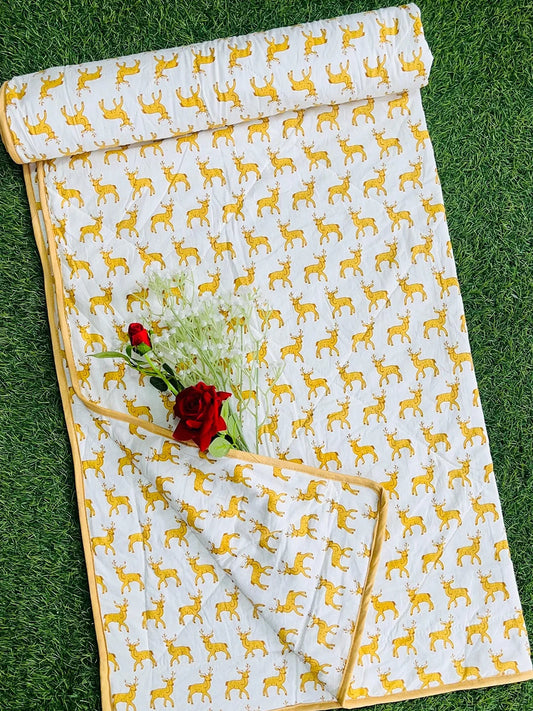 Golden Deer Reversible Dohar