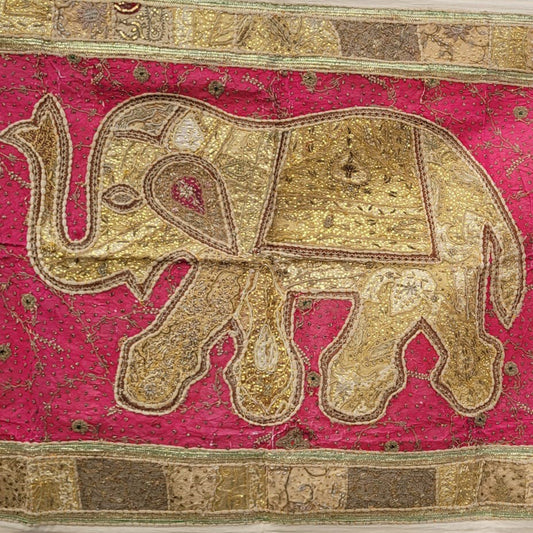 Royal Mosaic Elephant Banjara Wall Hanging