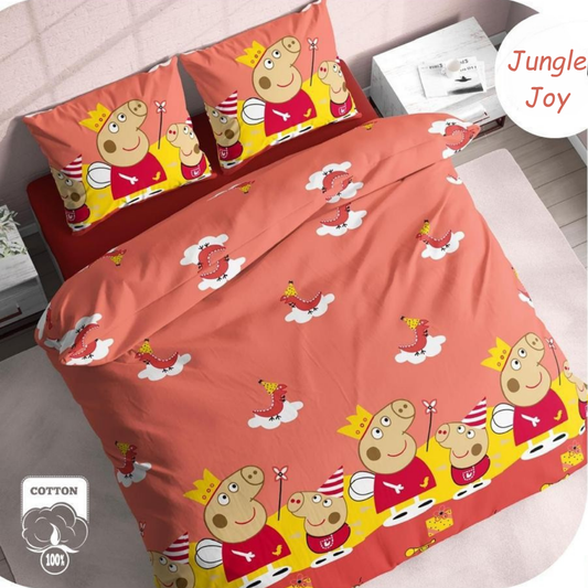 Rust Peppa Pig Pure Cotton Bedsheet