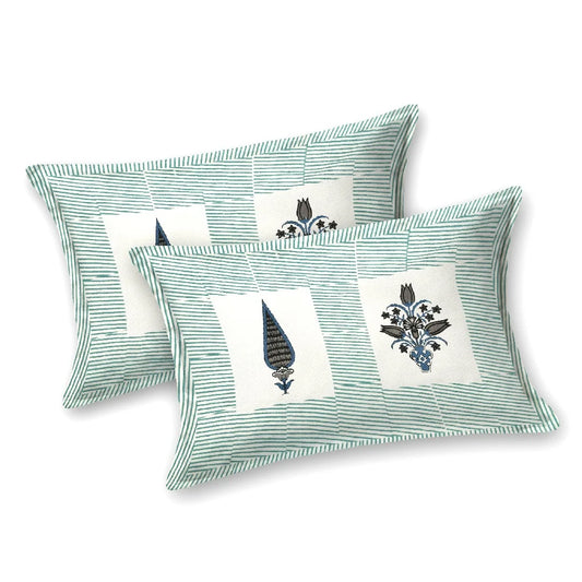 Mystic Flora 100% Cotton Bedsheet with Pillow Covers