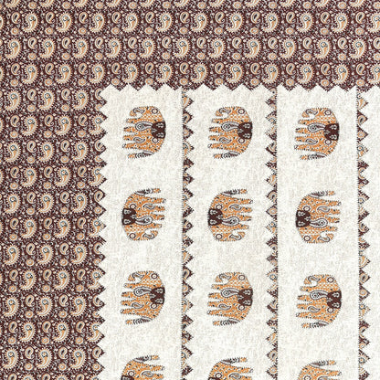 Magnet Earthen Elephant Dream Cotton Bedsheet
