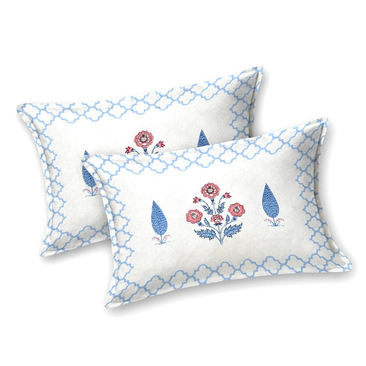 Blossom Breeze 100% Cotton Bedsheet with Pillow Covers