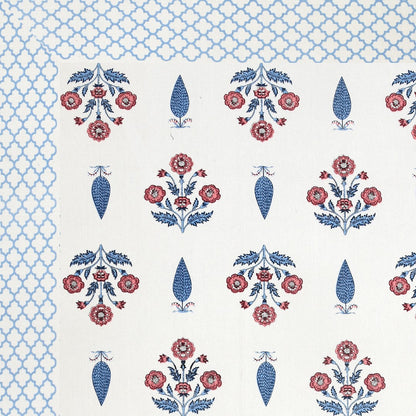 Blossom Breeze 100% Cotton Bedsheet with Pillow Covers