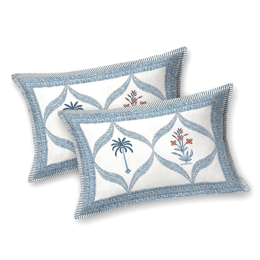 Royal Palm 100% Cotton Bedsheet with Pillow Covers