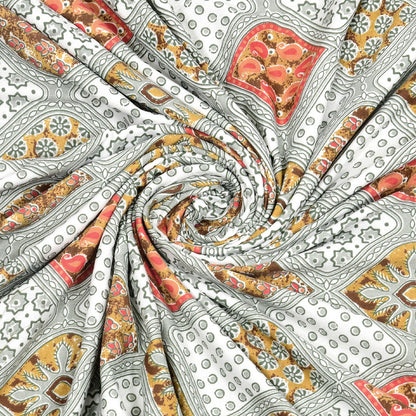 The Saffron Dohar - 100% Cotton Dohar, Summer Blanket/Quilt for AC Rooms