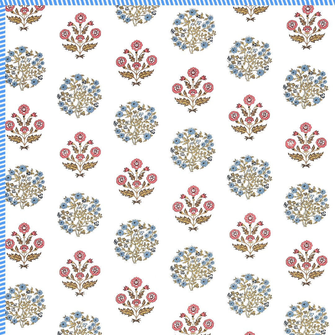 Gulbahar Dohar - 100% Cotton Dohar, Summer Blanket/Quilt for AC Rooms