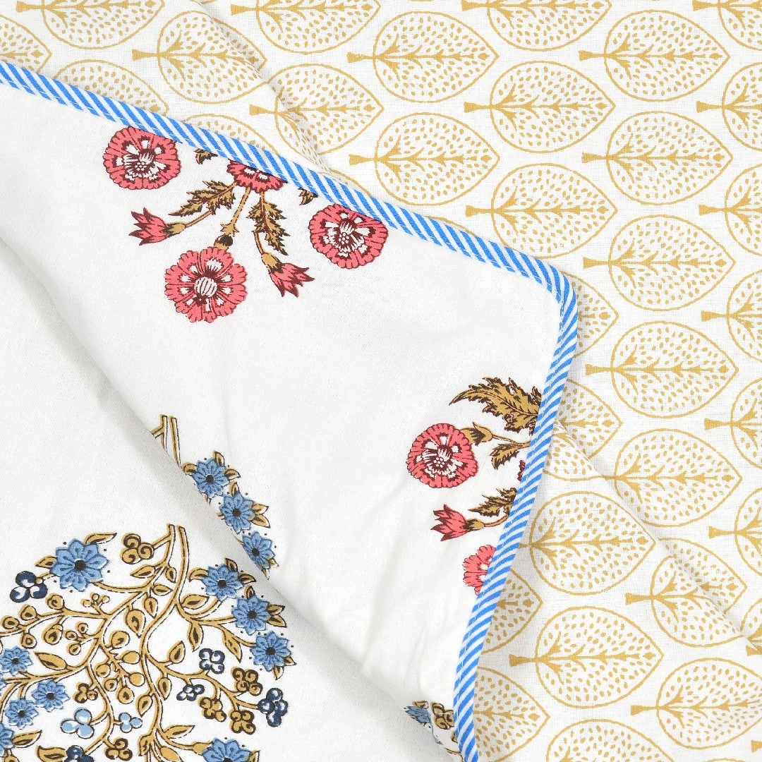 Gulbahar Dohar - 100% Cotton Dohar, Summer Blanket/Quilt for AC Rooms