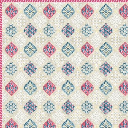 The Paisley Diamond Dohar - 100% Cotton Dohar, Summer Blanket/Quilt for AC Rooms