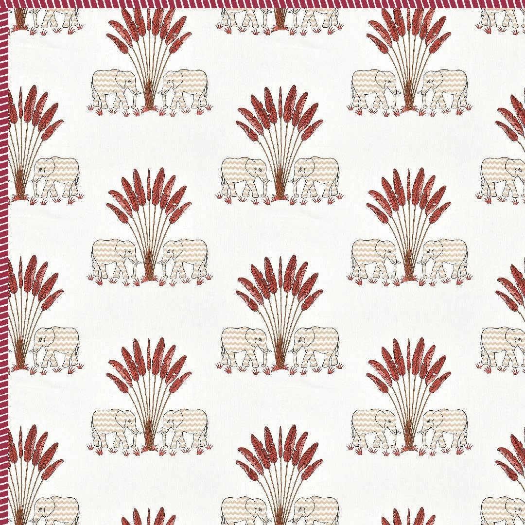 The Forest Tale Dohar - 100% Cotton Dohar, Summer Blanket/Quilt for AC Rooms