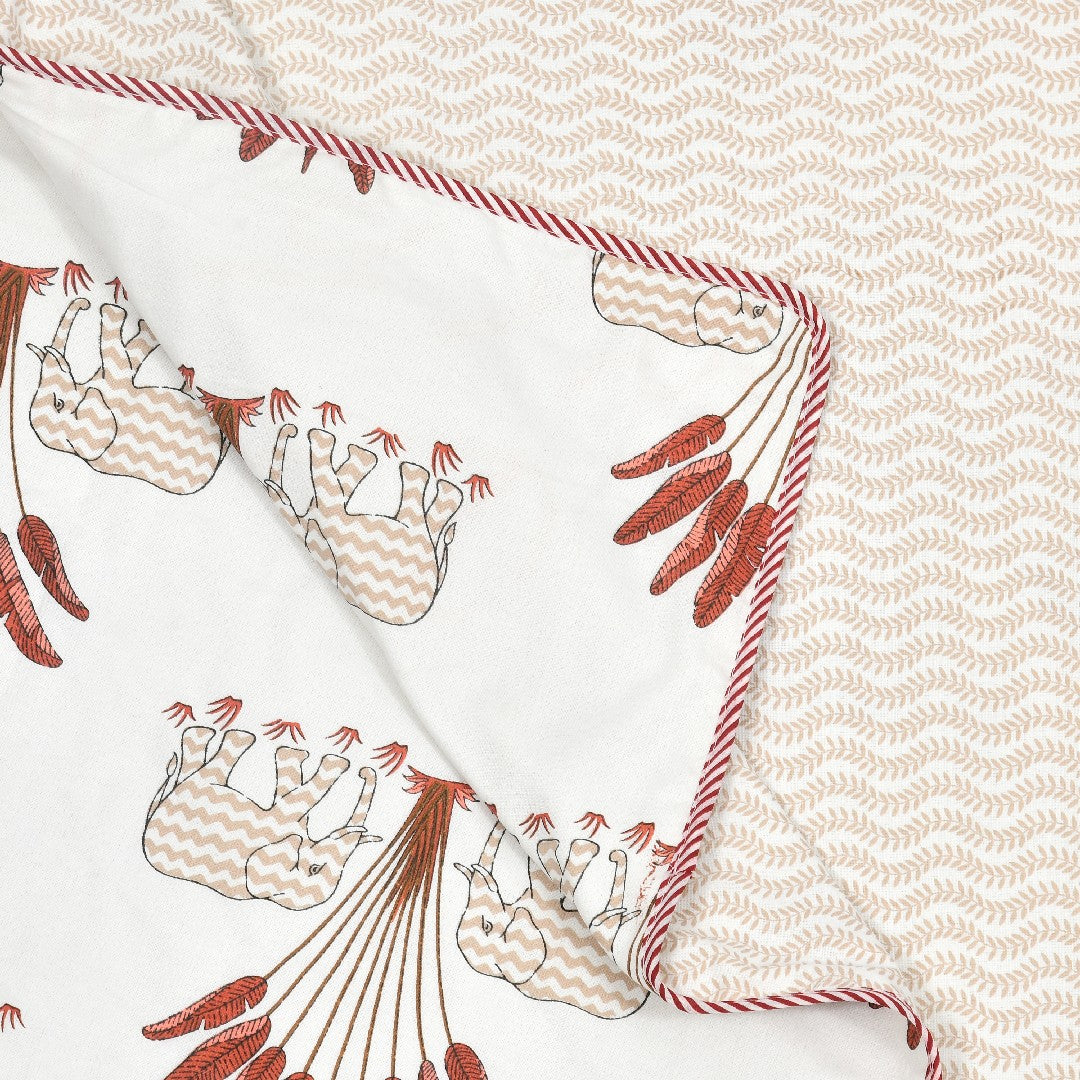 The Forest Tale Dohar - 100% Cotton Dohar, Summer Blanket/Quilt for AC Rooms