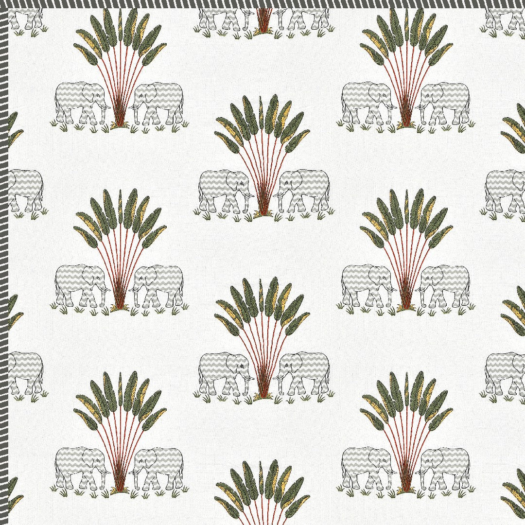 The Maharaja Dohar - 100% Cotton Dohar, Summer Blanket/Quilt for AC Rooms