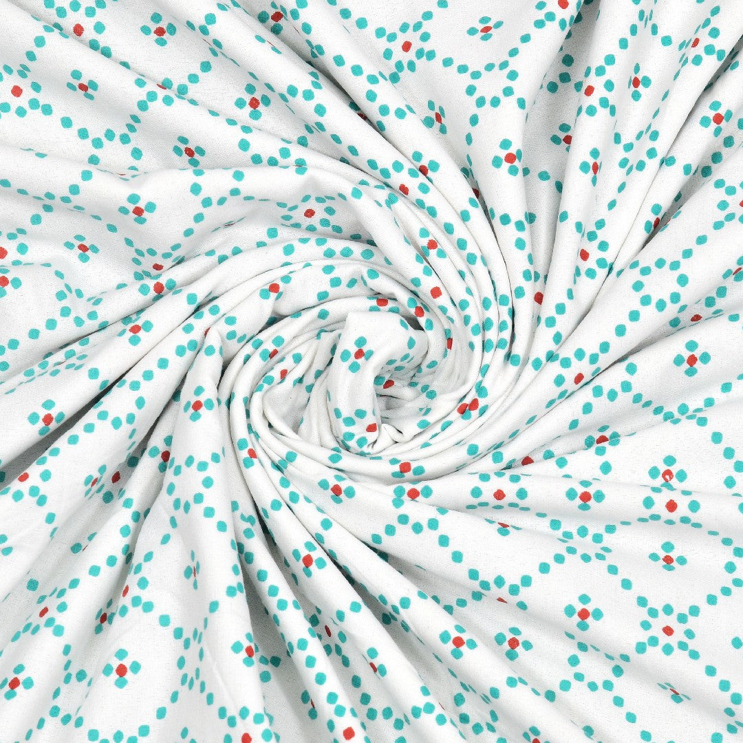 The Serene Bloom Dohar - 100% Cotton Dohar, Summer Blanket/Quilt for AC Rooms