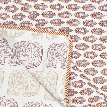 The Majestic Dohar - 100% Cotton Dohar, Summer Blanket/Quilt for AC Rooms