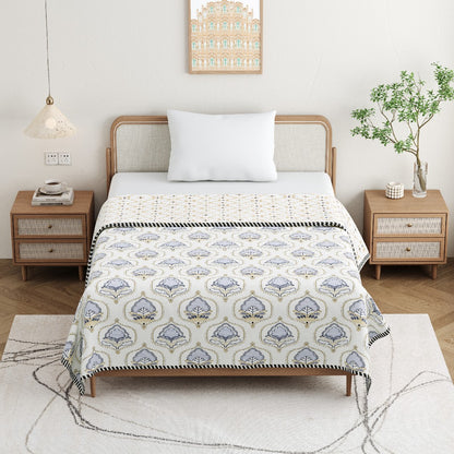 The Lavender Dohar- 100% Cotton Dohar, Summer Blanket/Quilt for AC Rooms