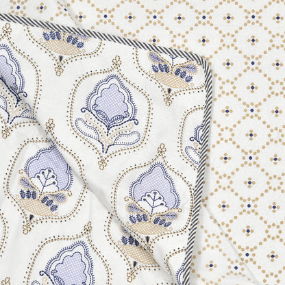 The Lavender Dohar- 100% Cotton Dohar, Summer Blanket/Quilt for AC Rooms