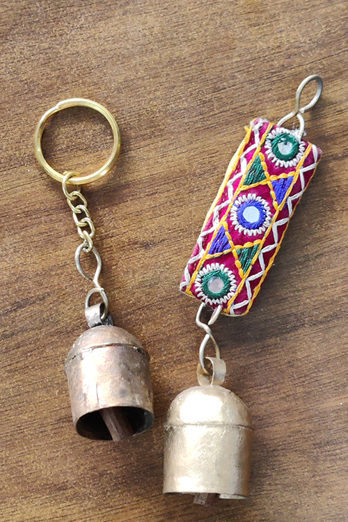 Copper Bell Keychain (Set of 2)