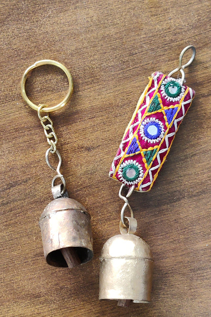 Copper Bell Keychain (Set of 2)