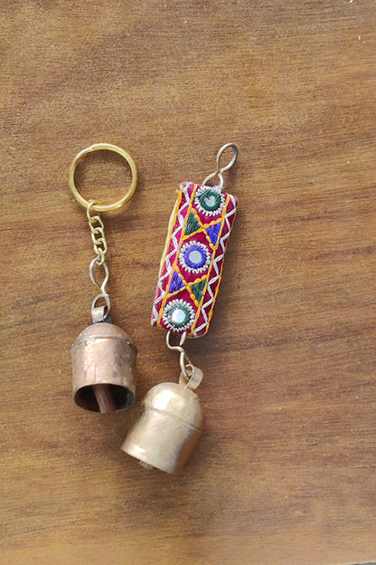 Copper Bell Keychain (Set of 2)